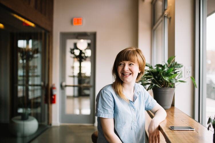 A likable woman smiling