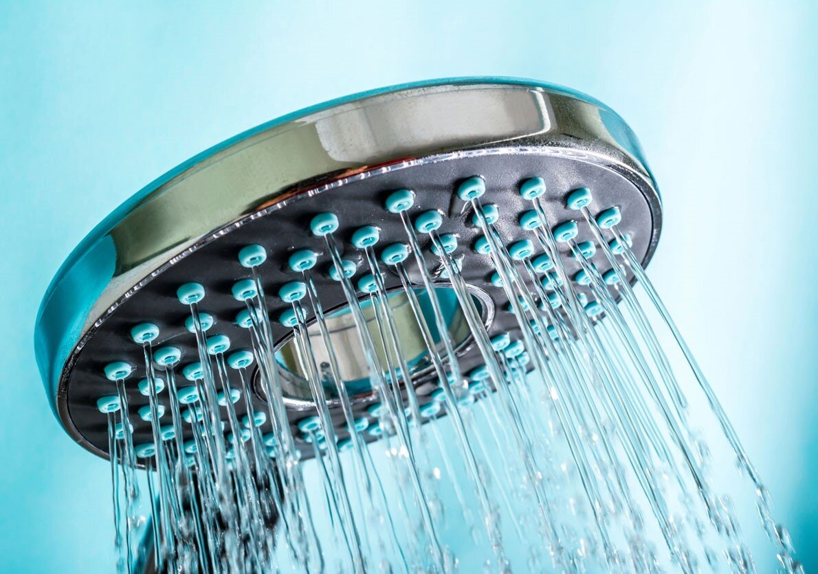 A cold shower faucet that promotes meditation