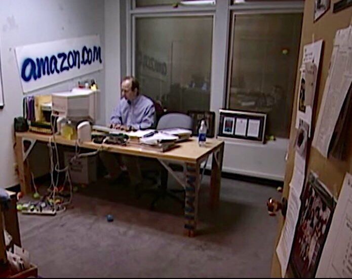 Jeff Bezos at Amazon in 1999. 