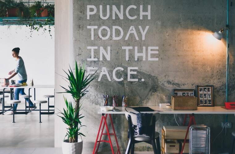 an example of an affirmation "punch today in the face" 