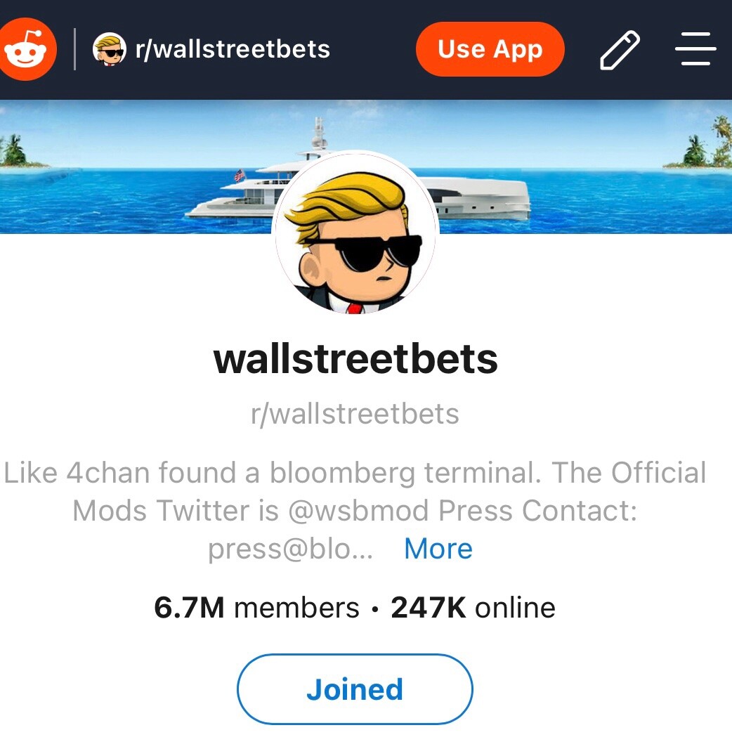 Subreddit wallstreetbets. 